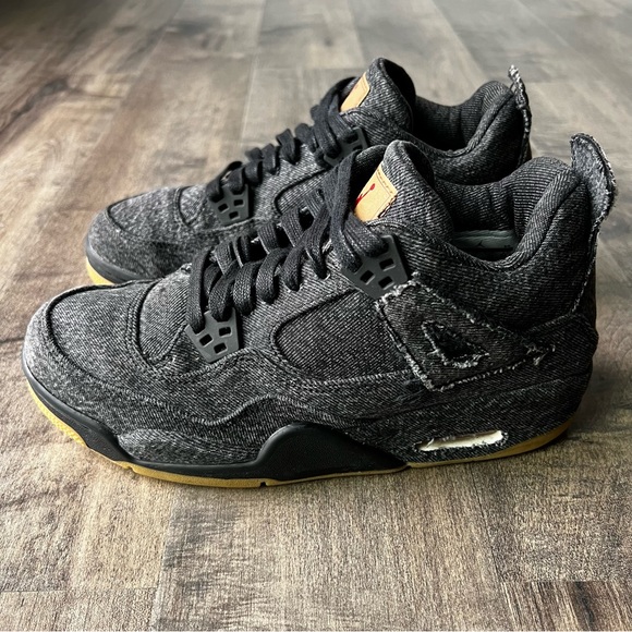 Jordan Retro Levi's Black Sneakers Boys Size